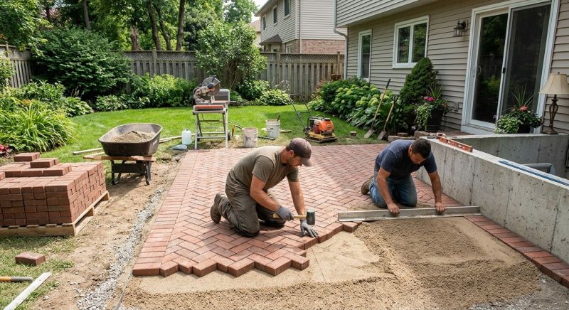 Brick Porch Installation in Stamford, CT