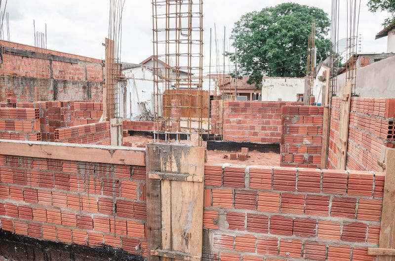Brown Brick Construction Site